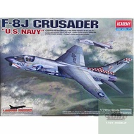 Academy 1/72 F-8J Crusader U.s. Navy Fighter Aircraft Model American Assembly