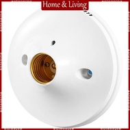 AOTO White E27 LED Light Bulb Holder Round Lamp Head Socket Standard E27 Mount Base