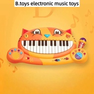 B. toys Electronic Music Toys Cat Piano Infant Children's Piano Playing Singing Toys Popular Electro