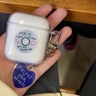 Raimondo Casing Earphone Anti Jatuh Transparan Lucu Casing Headset Bluetooth Termasuk Liontin Cocok 