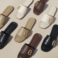 [LIKE NEW] Buttonscarves Fika Sandal Preloved Tan Slip On Sendal