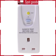 XI Uk Plug Rcd Socket Home Circuit Breaker Cutout Power Trip Switch- Uk Plug