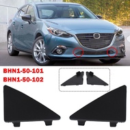 For Mazda 3 2014-2016 Pair Front Bumper Lower Grille Triangle Cap Tow Hook Cover
