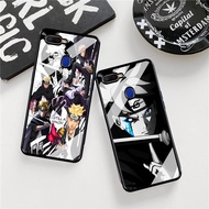QQ44 SoftGlass Boruto HardCase 2D Premium Glossy Glass for Oppo A5s/A12/A11K/A7/F9 - Cute Case - Kes