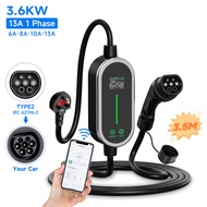 【Domestic shipping】AFYEEV 3.5kW EV Charger 3 Pin Plug 6-13A Electric Car Charger Cable Type 2 for up