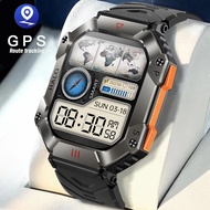 2023 GPS Men's Outdoor Sports Smart Watch Compass Bluetooth Call Metal Watch Heart Rate and Blood Pressure Smart Watch