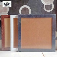 PUTIH HITAM Photo Frame 45X45cm Minimalist Black White Brown Fiber