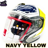 HELMET GIVI M37.0 GRANDE GRAPHIC SCURO NAVY YELLOW I HELMET