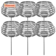 PEONYTWO 10pcs Bonsai Baskets, Stainless Steel Small Plant Gardening Fertilization Baskets, Fertiliz