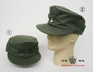 Captain Recommend! Replica WW2 German Yuan Ye Gray Woolen Mountain Hat M43 Beanie Charging Hat
