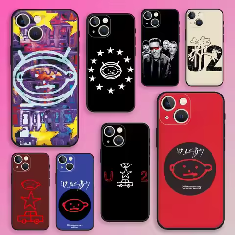 The Car U-U2 Band Phone Case For iPhone 16,15,14,13,12,11,Plus,Pro Max,XS,X,XR,SE,Mini,8,7 Soft Sili