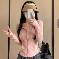 Women's sunscreen sleeves autumn jacket woman short jacket jacket short autumn coat woman beige coat
