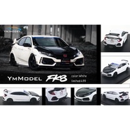 YM MODEL 1.64 HONDA CIVIC FK8R WHITE
