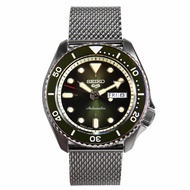 SBSA019 Seiko 5 Automatic Green Made in Japan Mesh Sports Watch