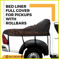 ✉ ۞ ✹ Waterproof Bed Liner Full Cover for Pickup Truck with Roll Bar Rollbar