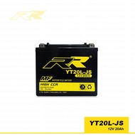 แบต BIGBIKE แบตเตอรี่ BIGBIKE แบตมอเตอร์ไซค์ บิ๊กไบค์ RR YT20L-JS 12V 20Ah