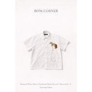 Handmade suede HORSE pattern SHIRT HORSE SHIRT- BOM.CORNER