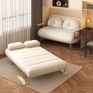 Foldable Sofa Bed Multifunctional 1/2 Seater Lazy Sofa Backrest Adjust with Pillows