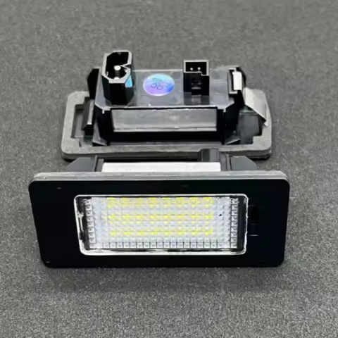 2Pcs Car License Plate Lights 12V 3W 6000k White LED Number License Plate Lamp For BMW E39 E60 E90 E
