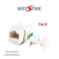 2 Ports Keystone Jack RJ45 Cat 6 Class E CAT6 Face Plate - Connector Adapter Keystone Jack
