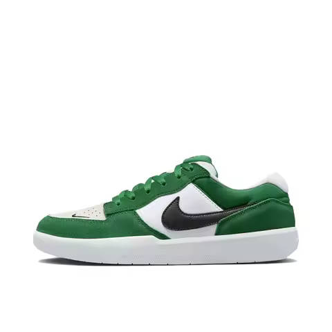 Nike SB Force 58 Men's and Women's Skateboarding Shoes, Lifestyle, Outdoor Sneakers, White/Green