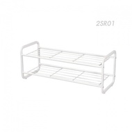 Mercury8888 ชั้นวางรองเท้า 2 ชั้น W70xL27xH27.7cm สีขาว