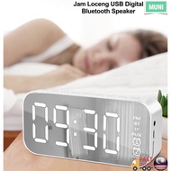 getah rambut LED Digital Clock Alarm Clock Bluetooth Speaker Jam Loceng USB Digital Bluetooth Speaker Alarm Clock Digita