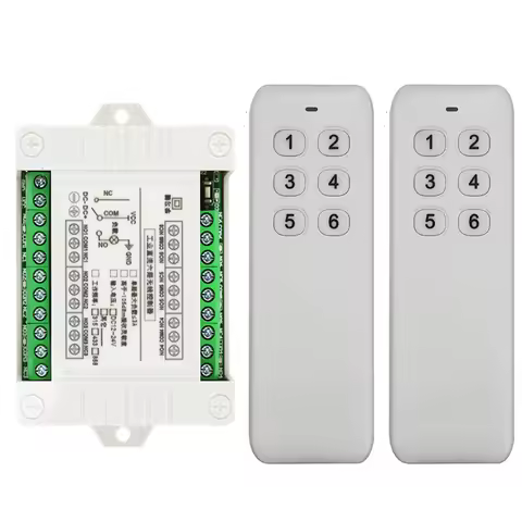 DC12V 24V 6CH 6 CH Channel Wireless Remote Control LED Light Switch Relay Output Radio RF Transmitte