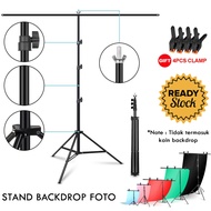 Stand Background Foto Studio Backdrop Photography T-Shape with 4 Clamp M139 Clip Aluminium Bracket B