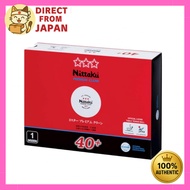 Nittaku 3-Star Premium Clean Table Tennis Balls - Anti-Virus & Antibacterial - Pack of 3 / 1 Dozen -