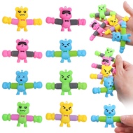 Telescopic Suction Cup Pop Tube Giraffe Toys, Animals Sensory Fidget Toys for Toddlers Toys for Kids