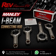 MANLEY I-Beam Conrod Con Rod for Honda Civic CRX D16 D16A D16Y7 D16Y8 D16Z6 ZC  / D15  / ZC 1.5 / 1.