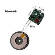 10W 15W 5V 12V Fast Charging Wireless Charger Transmitter Receiver Module Type-c USB + Coil Qi Charg