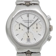 Tiffany Tisolo M0311 不鏽鋼石英計時腕錶，白色錶盤，男女通用款 [二手]
