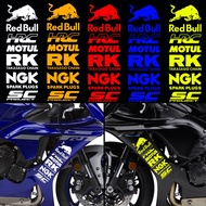Reflective Motorcycle Sticker Laser Red Bull HR Motul RK NGK SC Waterproof Motorcycle Body Fender Tank Decals