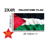 (SHIP TODAY- READY STOCK) Palestine flag 2x4ft 60x120cm 1x2ft 30x60cm