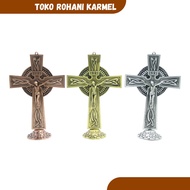 CATHOLIC SITTING CROSS (CELTIC) 20 CM CATHOLIC CROSS/ TABLE CROSS/