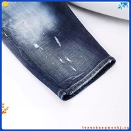 2025 Spring Summer DSQUARED2 Jeans Shorts D2 pped Pants Trendy Men Washed Frayed Patch m-fit Mi-elas
