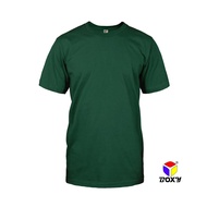 BOXY Unisex Microfiber Quick Dry Round Neck Plain Forest Green XS-3XL Short Sleeve T-Shirt| Baju Kem