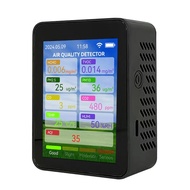 Tuya WiFi Máy Đo Chất Lượng Không Khí Di Động Máy Kiểm Tra Gia Đình Đa Năng Cho HCHO TVOC CO2 PM2.5