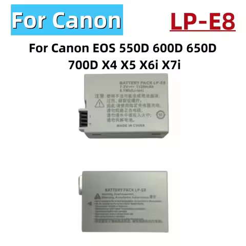 NEW Original LP-E8 LP E8 Batteries LPE8 Battery For Canon EOS 550D 600D 650D 700D X4 X5 X6i X7i batt