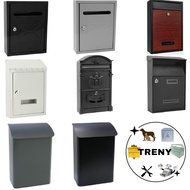 TRENY United States Mail Box Post Letter Box/ Iron Mail Box/ Letterbox / Wall Mounted Mail Box