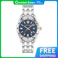 Versace | เวอร์ซาเช่ VE7C00523 Greca Time GMT นาฬิกาข้อมือสำหรับผู้ชาย เครื่องประดับและนาฬิกา ผู้ชาย