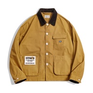 Madden Workwear American Retro Safari Jacket Amekaji Lapel Safari Jacket Coat Mens Spring