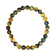 【正佳珠寶】金藍虎眼石 高品雙色 6mm 金藍虎眼手珠
