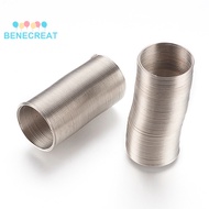 BENECREAT 1set Steel Memory Wire for Ring Making 22 Gauge Wire Size: 0.6mm 20mm about 100 circles/se
