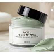 Diomer Facial Purifying Wash Off Mask 100ml Kaolin Clay AHA BHA Pore Care Moisturizing Facial Mask f