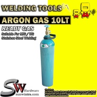 ARGON GAS PORTABLE CYLINDER 10L / 6KG (FOR TIG / MIG WELDING MACHINE) Stainless Steel Welding Gas GA