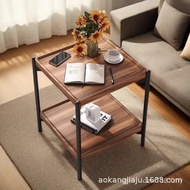 Corner Table Small Table Living Room Bedside Bedroom Square Creative Small Coffee Table Sofa Shelf S