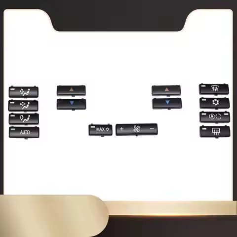 Replacement Climate A/C Control Control Panel Switch Buttons Cover Caps Car Button Key Caps Accessor